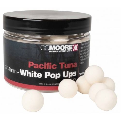 CC Moore Plávajúce Boilie Pacific Tuna Biele Extra Plávajúce 13-14 mm 45 ks