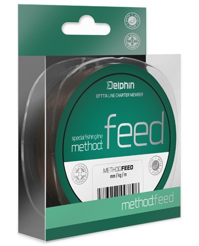 Delphin vlasec method feed hnedá 150 m-priemer 0,25 mm / nosnosť 12,1 lb