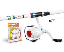 Delphin Detský Set YUPIE Prút 1,8 m 40 g + Navijak 3T + Vlasec 0,22 mm Delphin Detský Set YUPIE Prút 1,8 m 40 g + Navijak 3T + Vlasec 0,22 mm