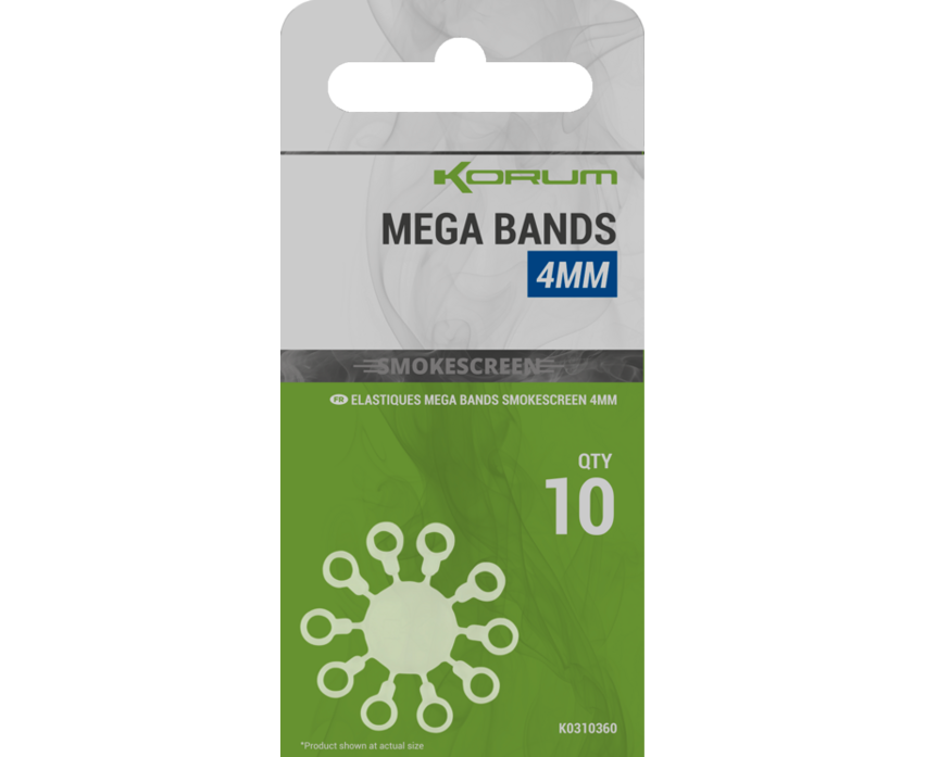 E-shop Korum krúžky smokescreen mega bands - 4 mm
