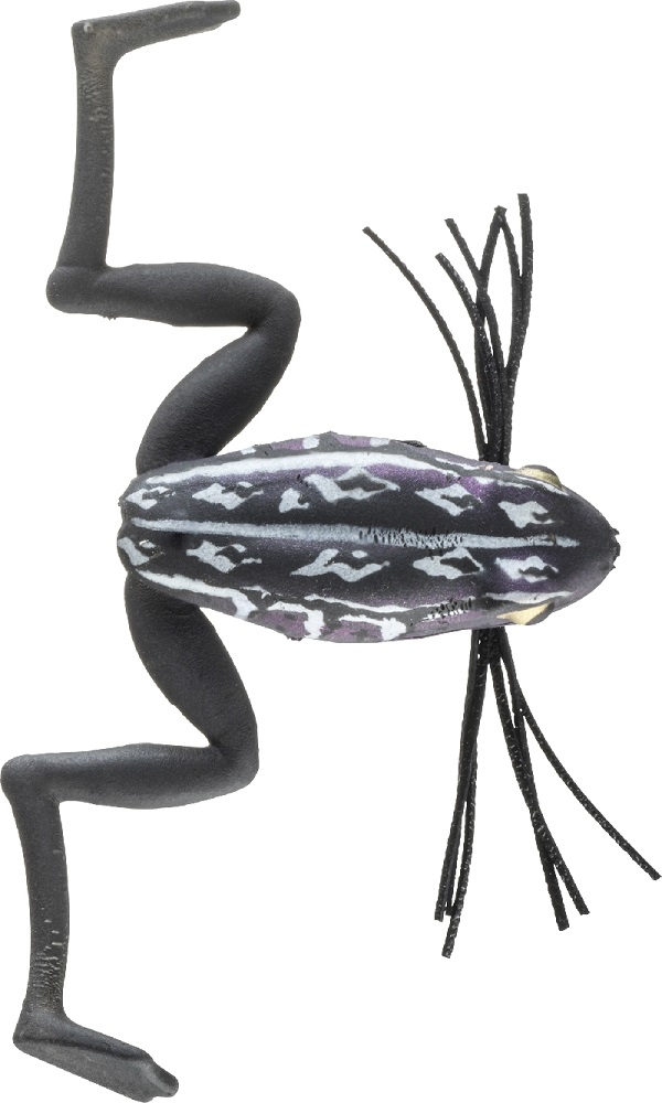 Daiwa gumová nástraha prorex mini žaba black poison - 3,5 cm