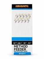 Mikbaits Method Feeder Nadväzce S Elastickým Krúžkom 10 ks - Veľkosť háčika 12