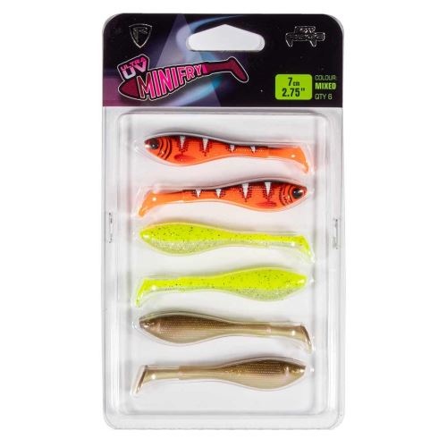 Fox Rage Gumová Nástraha Micro Fry Mixed Colour Pack 4 cm