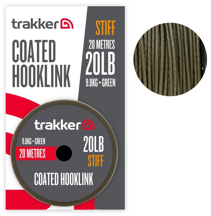 Trakker náväzcová šnúra stiff coated hooklink 20 m - 15 lb 6,8 kg