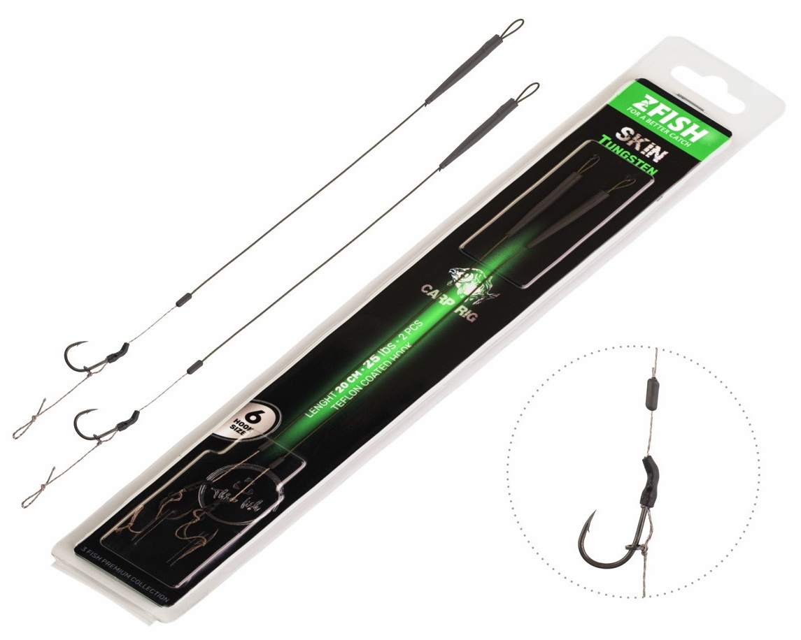E-shop Zfish náväzec skin tungsten rig 20 cm - veľkosť háčika 8