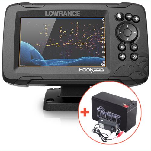 Lowrance Echolot Hook Reveal 5 So Sondou HDI 50/200 KHZ