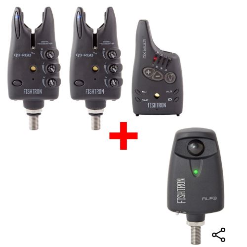 Flajzar Vianočná Sada Signalizátorov Q9-RGB 2+1 a Pohybové čidlo ALF3