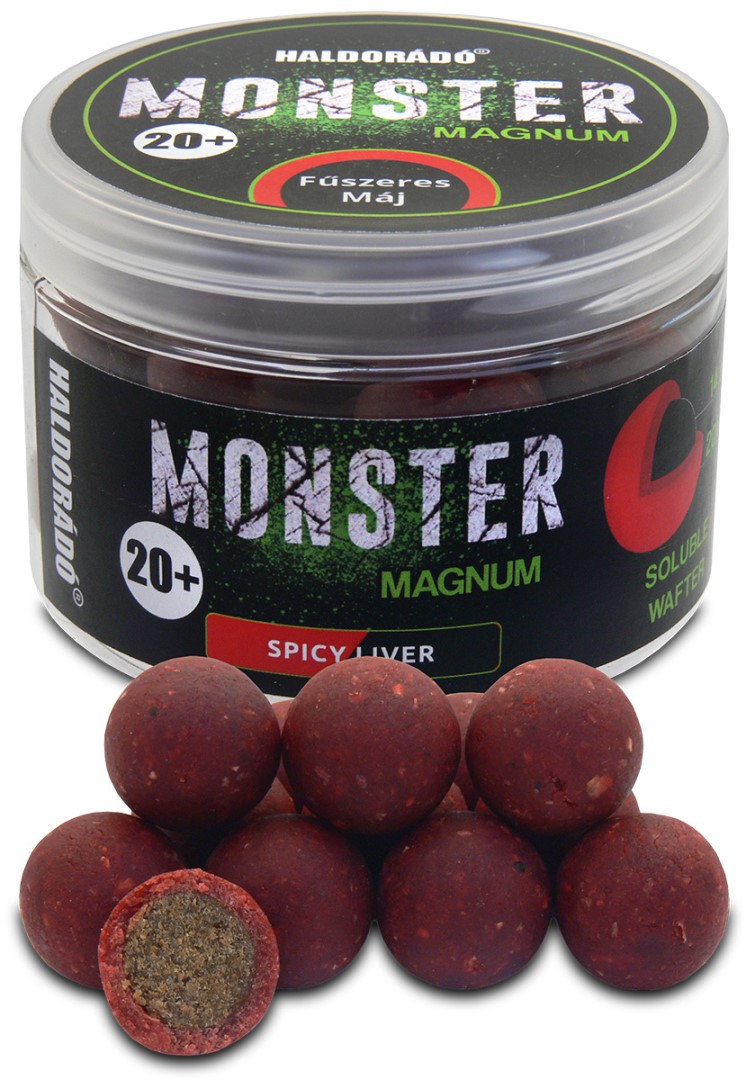 Haldorádó boilie wafters boilies monster magnum 80 g 20 mm - pikantná pečeň