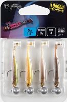 Fox Rage Gumová Nástraha Ultra UV Micro Tiddler Fast Mixed Colour Loaded Lure Pack 5 cm 4 ks