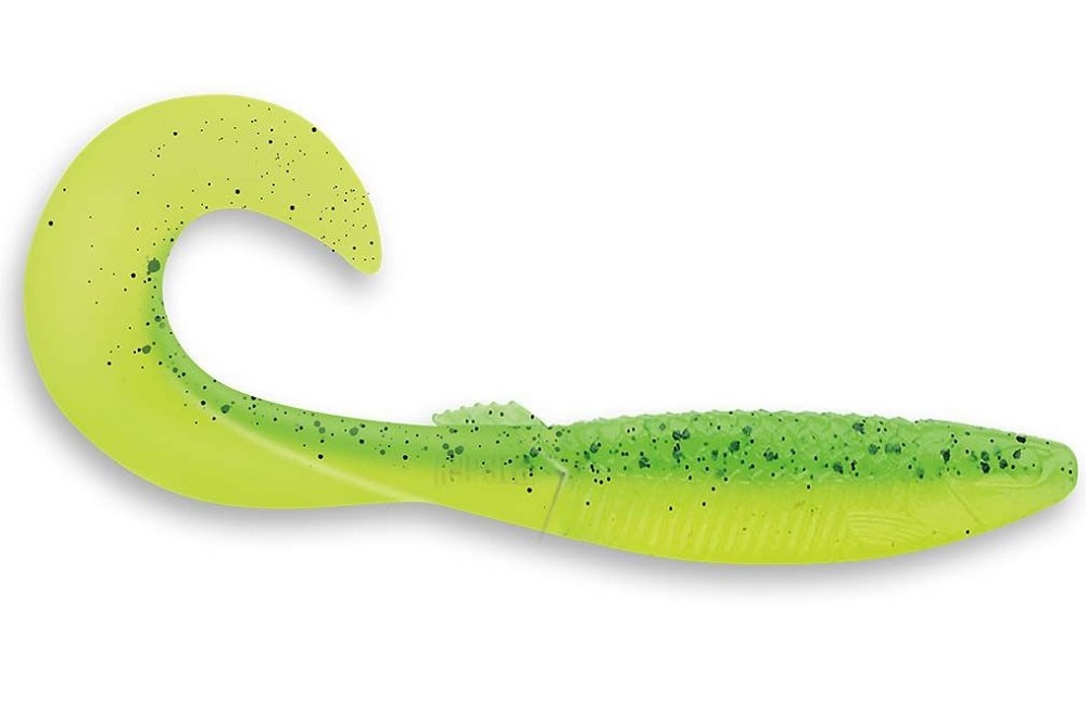 E-shop Rapala gumová nástraha crushcity the curl lime chartreuse - 14,7 cm 15,1 g 4 ks
