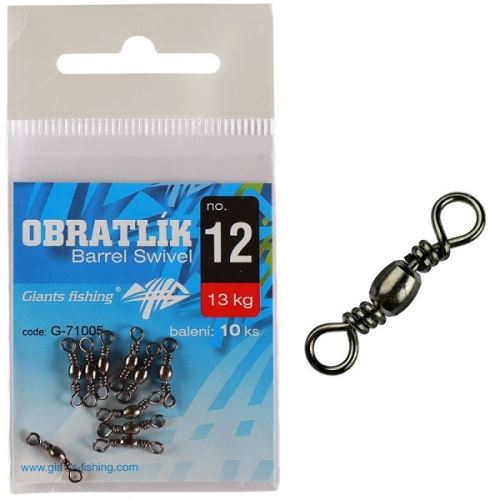 Giants Fishing Obratlík Barrel Swivel 10 ks