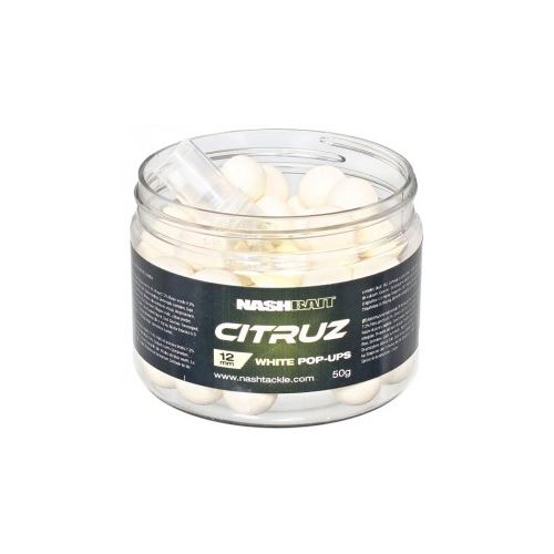 Nash Plávajúce Boilies Citruz Pop Ups White + 3 ml Spray